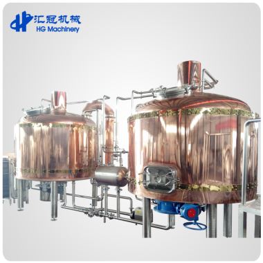 Equipamento de fabricação de cerveja panela de cobre comercial de cerveja 2000L com aquecimento de óleo elétrica do vapor
