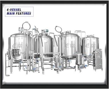 Grande equipamento de cervejaria